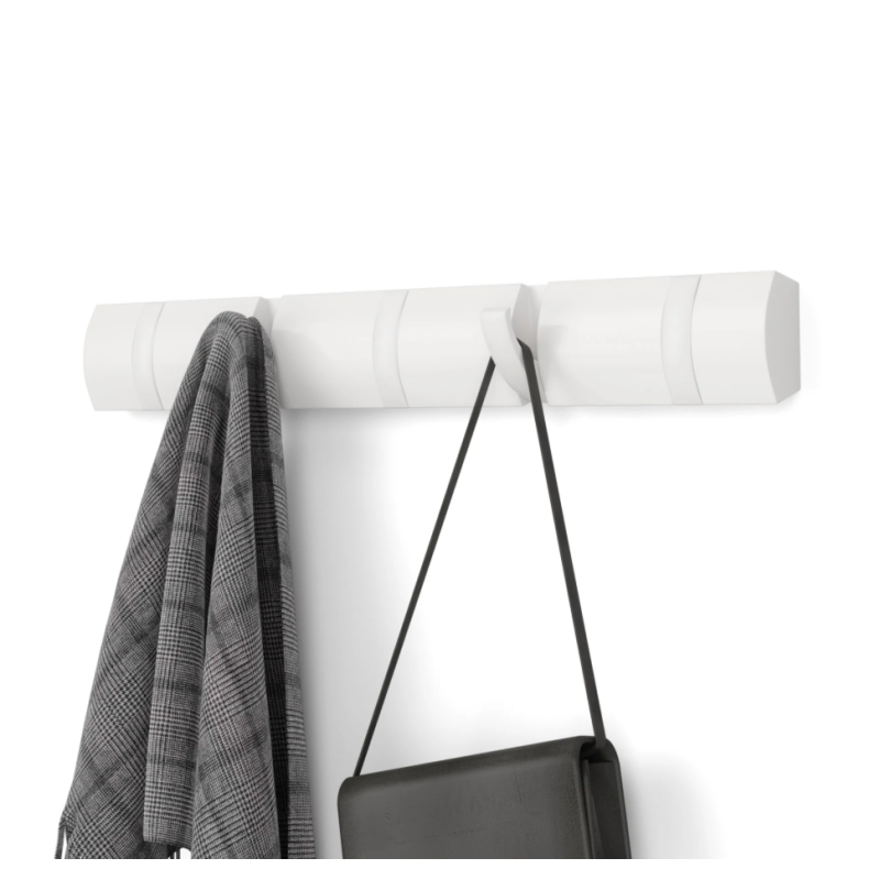 Nowoczesny wieszak ścienny Flip 5 - Umbra