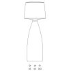 Lampa Vela 182 cm - Plust