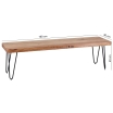 Ławka Bagli Acacia 160 cm - Wohnling