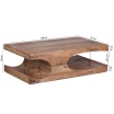 Stolik kawowy Rico Acacia 118 x 70 cm - Wohnling