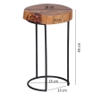 Stolik boczny Akola Acacia 45 cm - Wohnling
