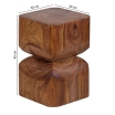 Stolik boczny Hourglass Sheesham 45 cm - Wohnling