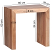 Stolik boczny Shelf Acacia 60 x 35 cm - Wohnling