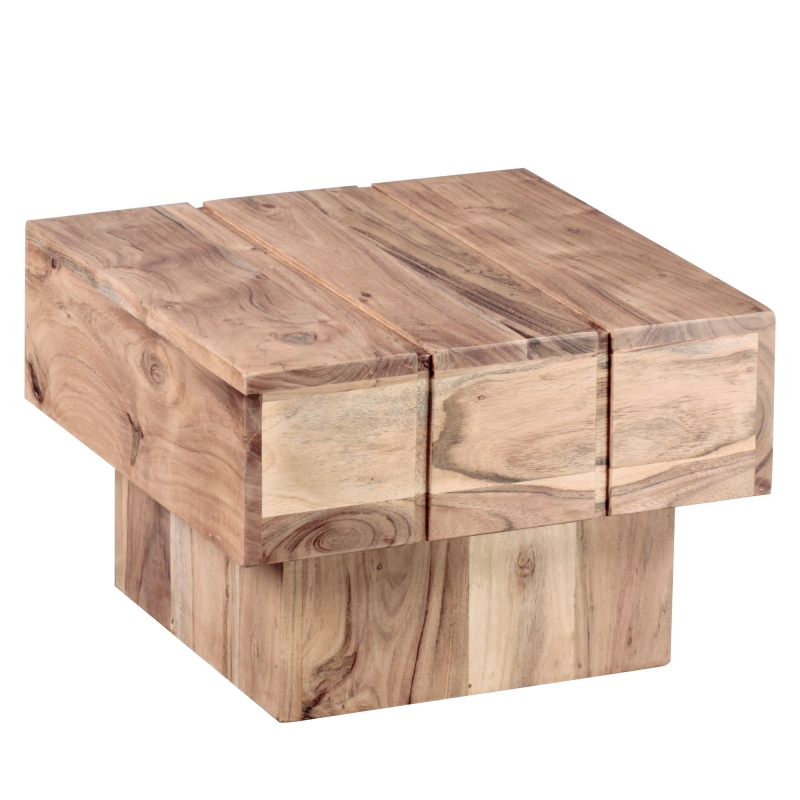Stolik kawowy Chest Acacia 44 x 44 cm - Wohnling
