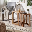 Zestaw stolików bocznych Stool Sheesham - Wohnling