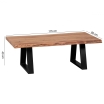 Stolik kawowy Gaya Acacia115 x 60 cm - Wohnling