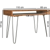 Biurko Industrial 110 x 60 cm - Wohnling