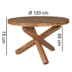 Stół Diner Sheesham 120 cm - Wohnling