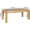 Stolik kawowy Rustica 110 x 60 cm - Wohnling
