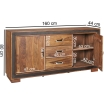 Komoda Design Sheesham - Wohnling