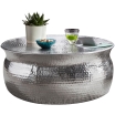 Stolik kawowy Karam Silver 75 cm - Wohnling