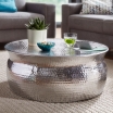 Stolik kawowy Karam Silver 75 cm - Wohnling