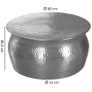 Stolik kawowy Karam Silver 60 cm - Wohnling