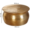 Stolik kawowy Karam Gold 60 cm - Wohnling