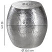Stolik boczny Petra Silver - Wohnling