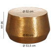 Stolik kawowy Rahi Gold 60 cm - Wohnling