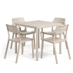 Zestaw Stół Piave + 4 krzesła Cassia Arm corda - Nardi
