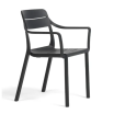 Zestaw Stół Piave + 4 krzesła Cassia Arm antracite - Nardi